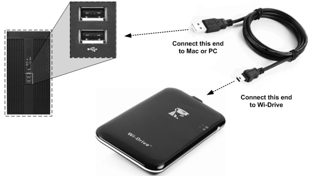 KINGSTON WID - Podłuczanie urzadzenia Wi-Drive do komputera - 1