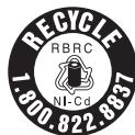 UNIDEN DECT1363 - Avertissement relatif aux piles rechargeables au nickel-cadmium - 1