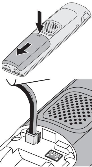 UNIDEN DECT4066 - Installer la pile - 2