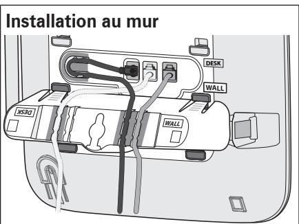 UNIDEN DECT4096 - Branchez le cordon d'alimentation et le fil téléphonique - 2