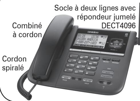 UNIDEN DECT4096 - Ce que l'emballage contient? - 1