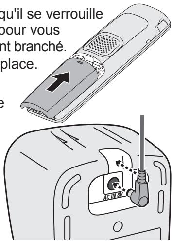 UNIDEN DECT4096 - Brancher le chargeur - 1