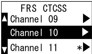 UNIDEN MHS550 - Régler les codes de confidentialité (CTCSS) - 1