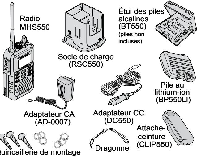 UNIDEN MHS550 - Accessoires inclus - 1