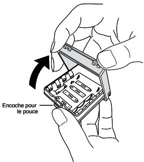 UNIDEN MHS550 - Utiliser l'étui des piles alcalines - 1