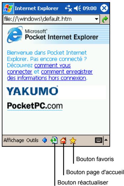 YAKUMO DELTAX GPS - Utilisation de Microsoft Pocket Internet Explorer - 1