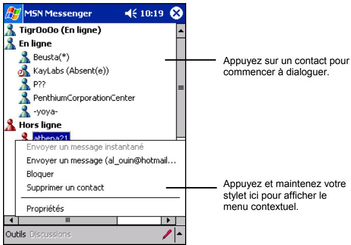 YAKUMO DELTAX GPS - Utilisation des contacts - 1