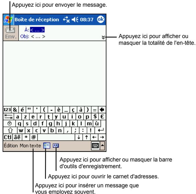 YAKUMO DELTAX GPS - Composition et envoi de messages - 1
