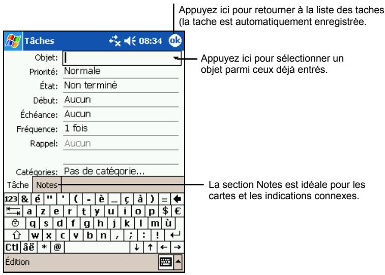 YAKUMO DELTAX GPS - Creation d'une tâche - 1
