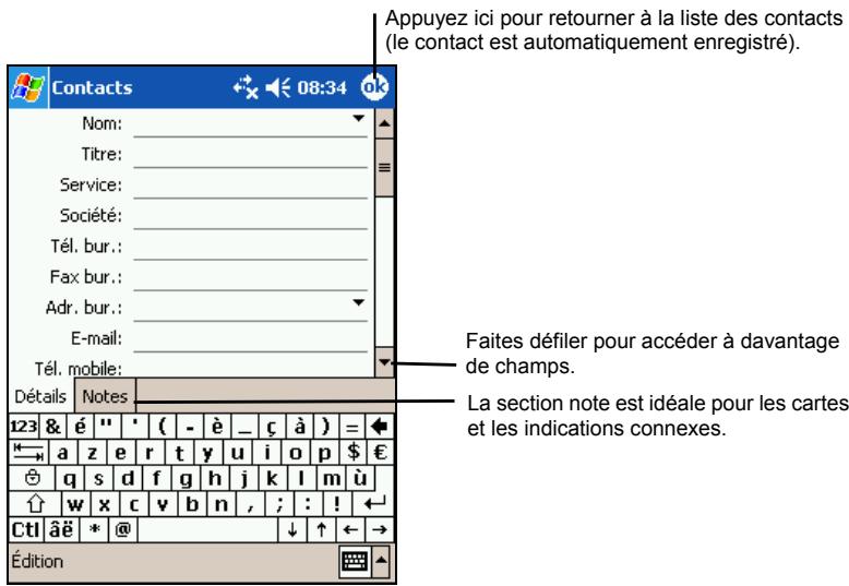 YAKUMO DELTAX GPS - Creation d'un contact - 1