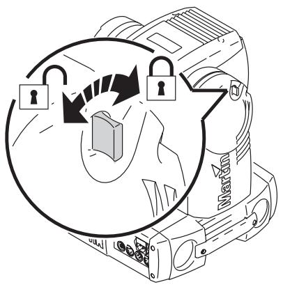 MARTIN MAC 700 PROFILE - Verrouillage du Tilt - 1