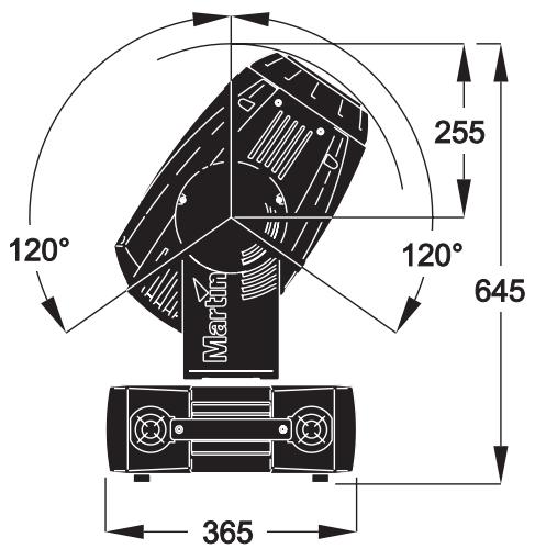 MARTIN MAC 700 PROFILE - Dimensions - 1