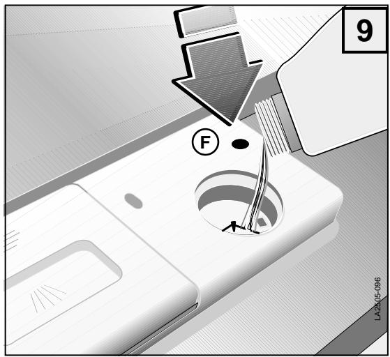 NEW POL XD800 - Signalisation de contrôle pour l'introduction du liquide de rinceage - 1