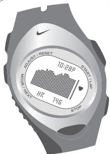 NIKE HRM TRIAX 15 - CHOIX DE LA VALEUR DE RELEVÉ - 1