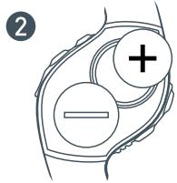 NIKE ELITE - Remplacement de la pile : - 2