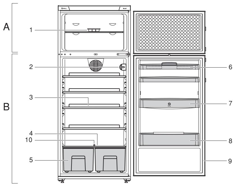 BALAY 3FE2760B - Sectores de frio na zona de refrigeracao - 7