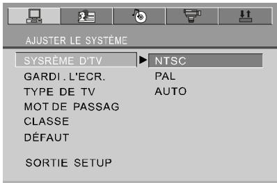 NEXT BASE SDV97 - Ajuster le système - 1