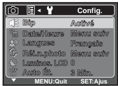 FERRANIA SD-825 - Menu configuration - 1