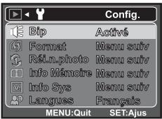 FERRANIA SD-825 - Menu configuration - 3