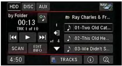 DODGE AVENGER - Lecture de musique à partir du disque dur - 1