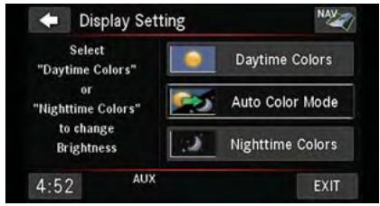 DODGE AVENGER - Réglages de l'affichage - 1