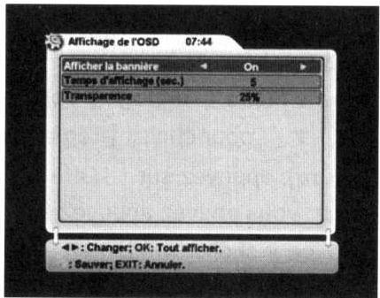 VEA THD 100 - Affichage OSD - 1