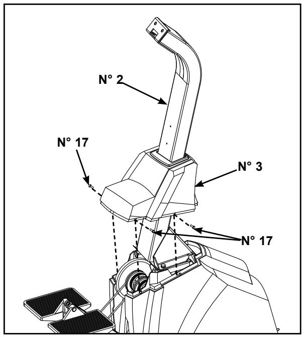 CYBEX INTERNATIONAL 530S STEPPER - Fixez le collier du montant de l'afficheur. - 3