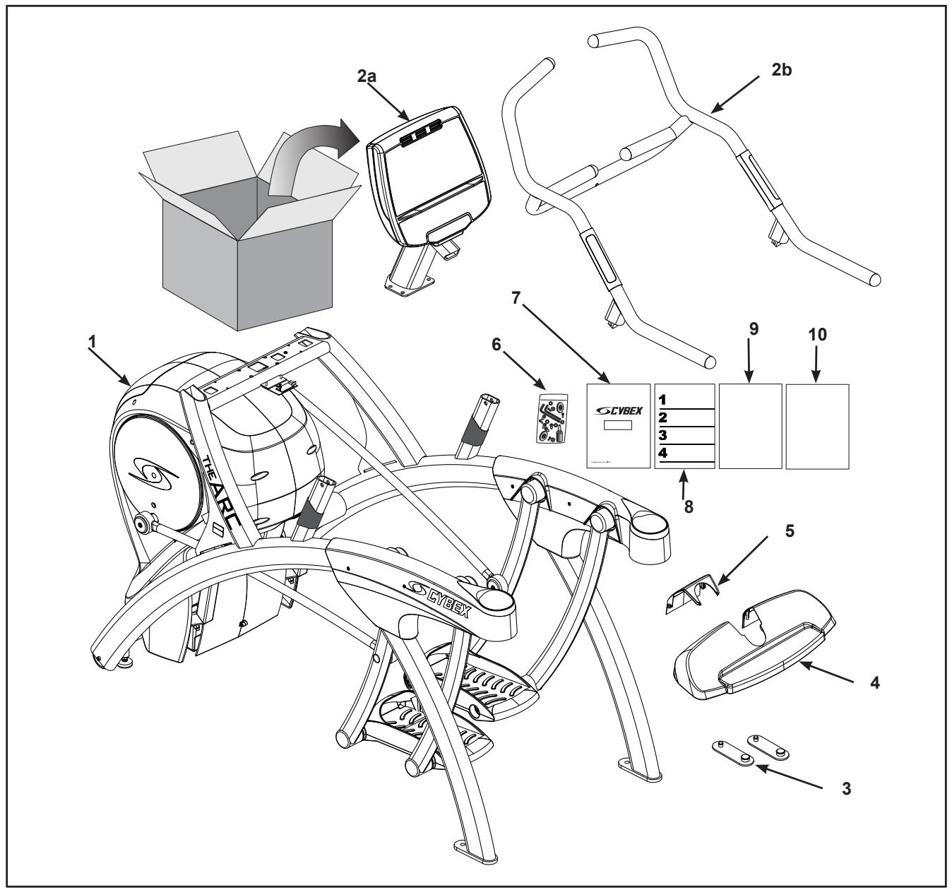 CYBEX INTERNATIONAL 750A-750AT ARC - Contenu pour le 750A - 1