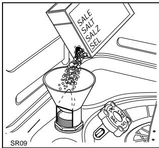 JUNO JSI1341W - Remplissage du réservoir de sel - 1