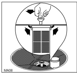 JUNO JSI1341W - Nettoyage des filtrres centraux (Après chaque lavage) - 2