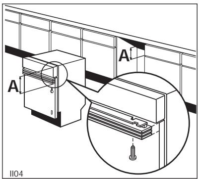 JUNO JSI5462B - Préparez le panneau comme suit: - 1