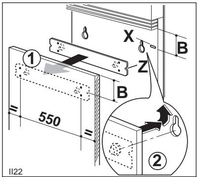 JUNO JSI5462B - Préparez le panneau comme suit: - 2