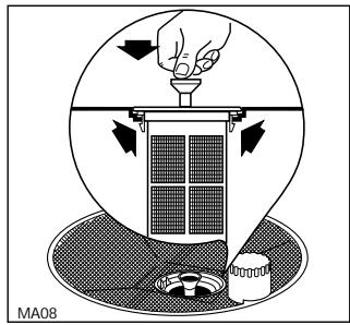 JUNO JSI5561 - Nettoyage des filtrres centraux (Après chaque lavage) - 2