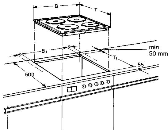 JUNO MCE5626.1E - Fixation a agrafes sous la table de cuisson - 3