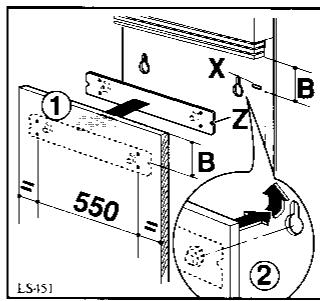 JUNO SSI0360S - Préparez le panneau comme suit: - 1