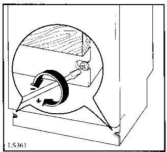 JUNO SSI0360W - Réglage du balancement de la porte - 1