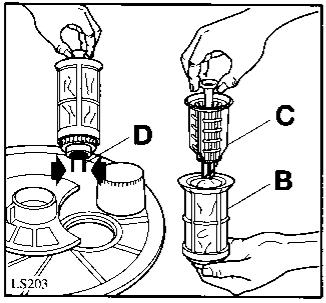 JUNO SSI0360W - Nettoyage des filtrres centraux (Après chaque lavage) - 1
