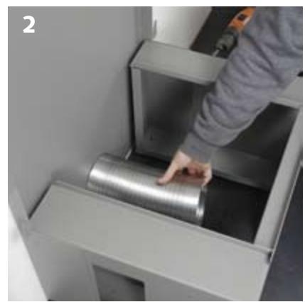 STUV 21-65H - Placement de l'arrivée d'air de combustion (en option). - 2