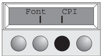 TALLYGENICOM T2240-24 - Setting the character pitch - 3