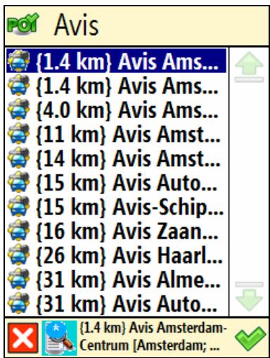 ROUTE 66 MOBILE 7 WMS - Naviguer vers un POI autour de votre destination - 4