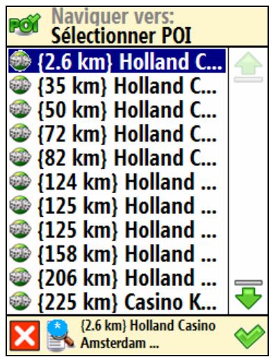 ROUTE 66 MOBILE 7 WMS - Sélectionnez POI près de la position GPS - 3