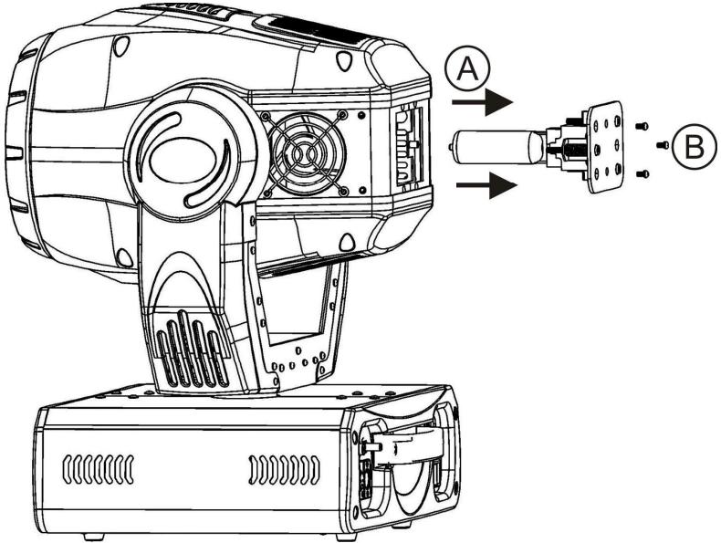 BEGLEC BT-575W - EINSETZEN/AUSTAUSCHEN DER LICHQUEILLE - 2