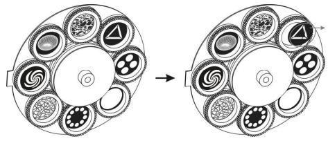 BEGLEC IROCK 5C - EXCHANGING/ROTATING GOBOS - 2