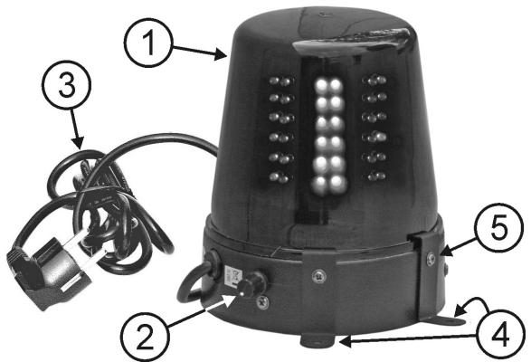 BEGLEC LED WARNING LIGHT - CAUTION - 8