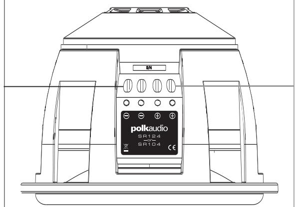 POLK AUDIO SR104 - VERDRAHTUNG FÜR SR104/124-SUBWOOFER MIT EINER SCHWINGSPULE - 3