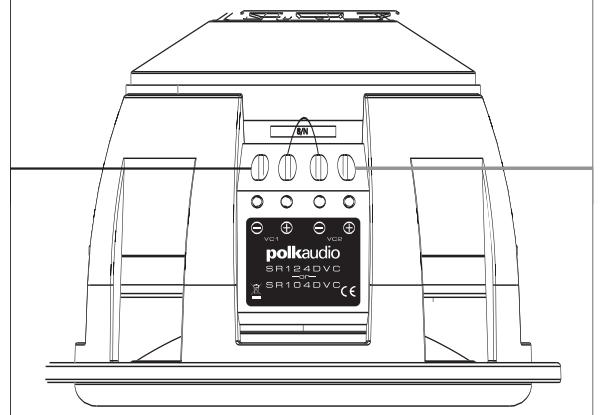 POLK AUDIO SR104 - CABEAMENTO DE SUBWOOFERS SR104/124 COM BOBINA MOVEL SIMPLES - 8