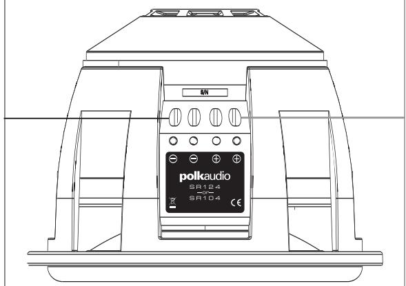 POLK AUDIO SR104 - CÂBLAGE DES SUBWOOFERS SR104/124 À BOBINE ACOUSTIQUE SIMPLE - 3