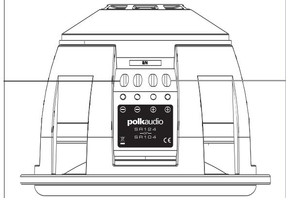 POLK AUDIO SR104DVC - VERDRAHTUNG FÜR SR104/124-SUBWOOFER MIT EINER SCHWINGSPULE - 3