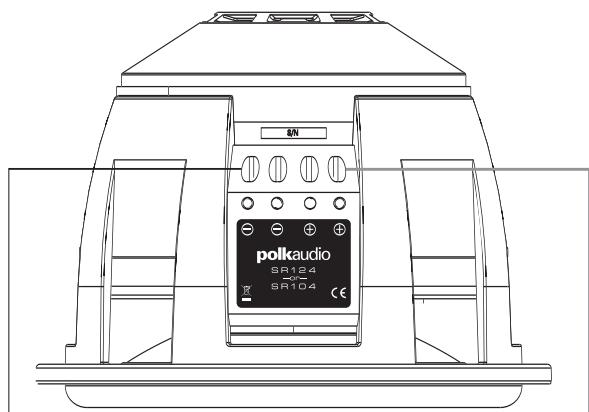 POLK AUDIO SR104DVC - VERDRAHTUNG FÜR SR104/124-SUBWOOFER MIT EINER SCHWINGSPULE - 2