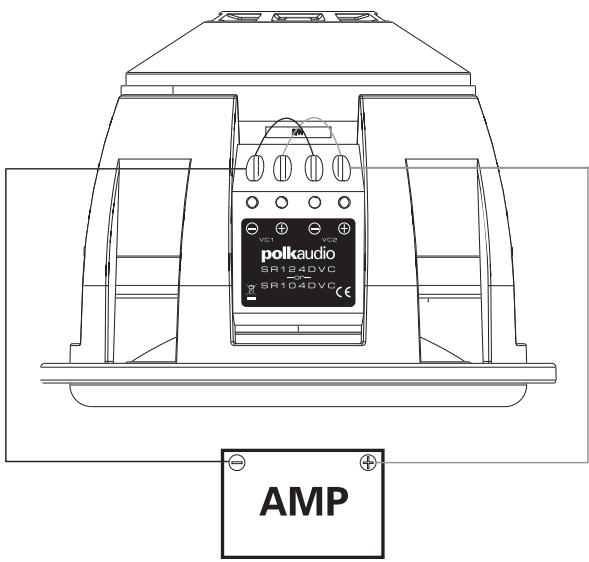 POLK AUDIO SR104DVC - CABLEADO DE LOS SUBWOOFERS SR104 Y SR124DVC DE DOS BOBINAS DE VOZ - 1
